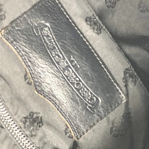 CHROME HEARTS FS tote Bag Tote Bag Shoulder Bag Leather Red - Picture 13 of 16